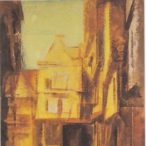 Halle. Am Trödel, author: Lyonel Feininger, 1929.