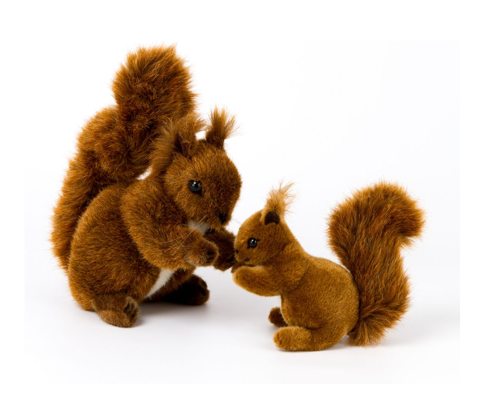 rotbraunes Eichhörnchen aus Plüsch 