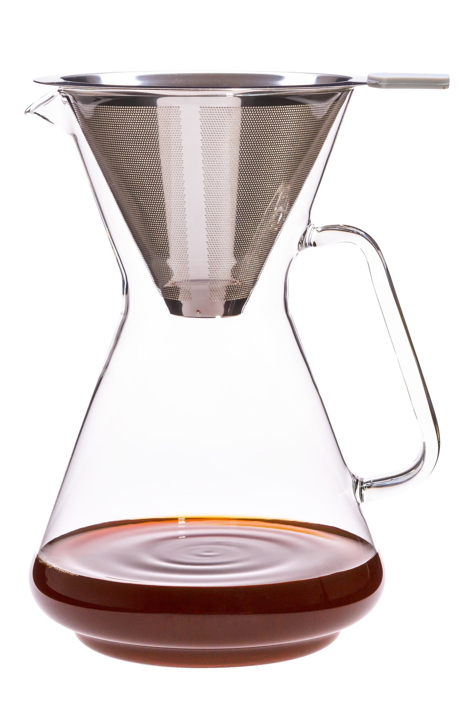 Kaffeebereiter BRASIL Glaskanne mit Filtereinsatz aus Metall