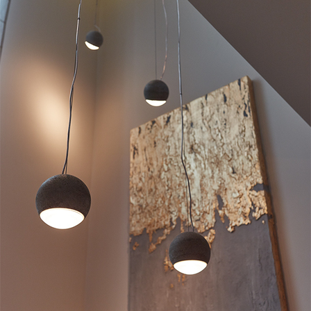 Trabant Serie von Tecnolunen Pendelleuchte, Entwurf nach Joachim Manz