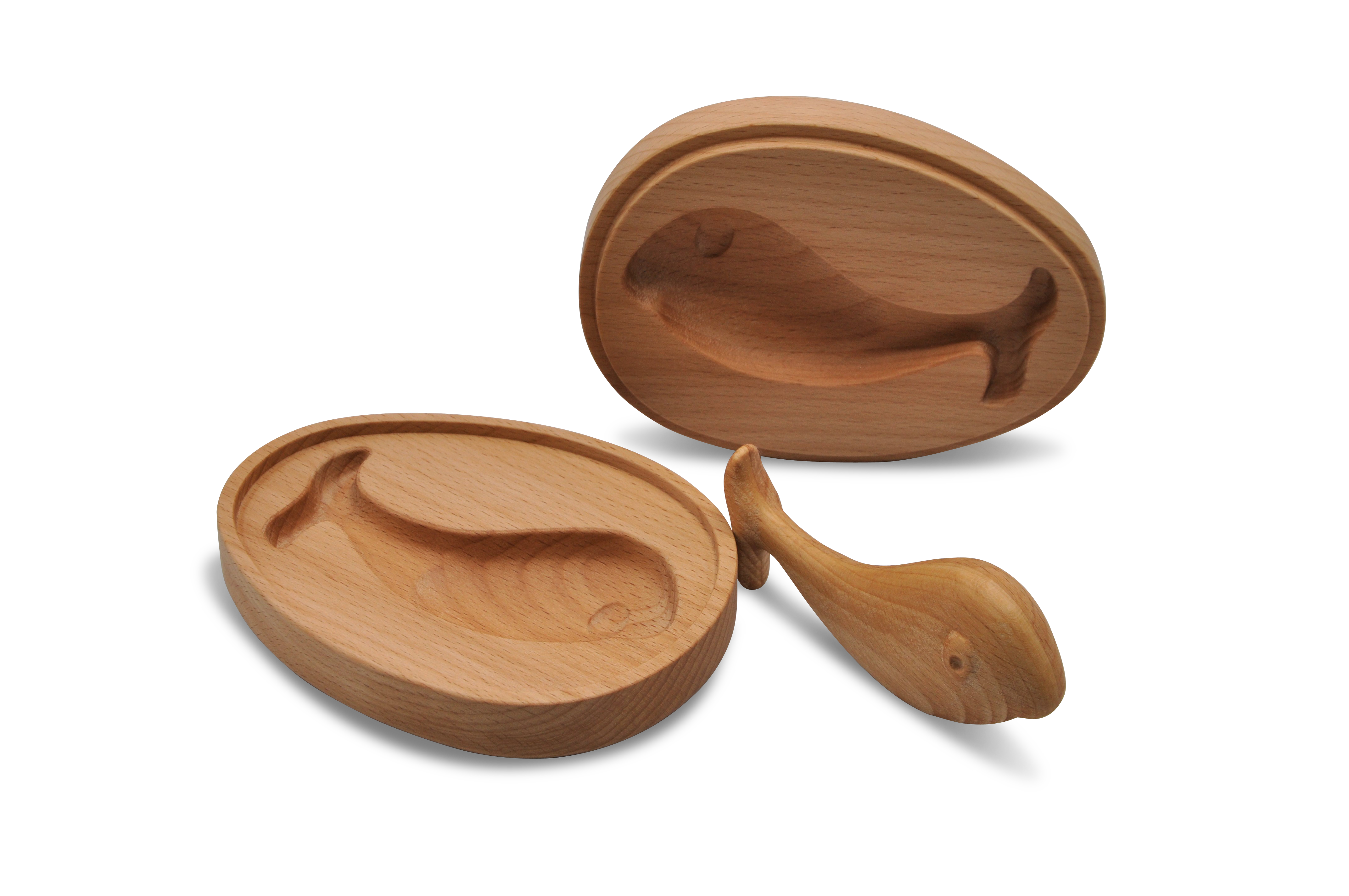 Babyrassel WAL in Holzschatulle 