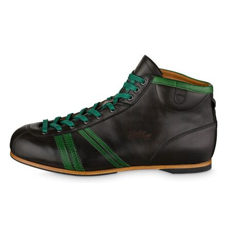 Derby Ledersneaker Kalbsleder - Vegetabil gegerbt anthrazit / grün Produktnummer: 808.01124