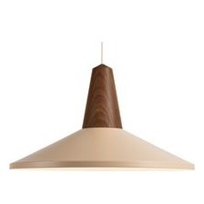 Schirm: Weisenfarben,
Sockel: Walnuß EIKON SHELL - Deckenleuchte