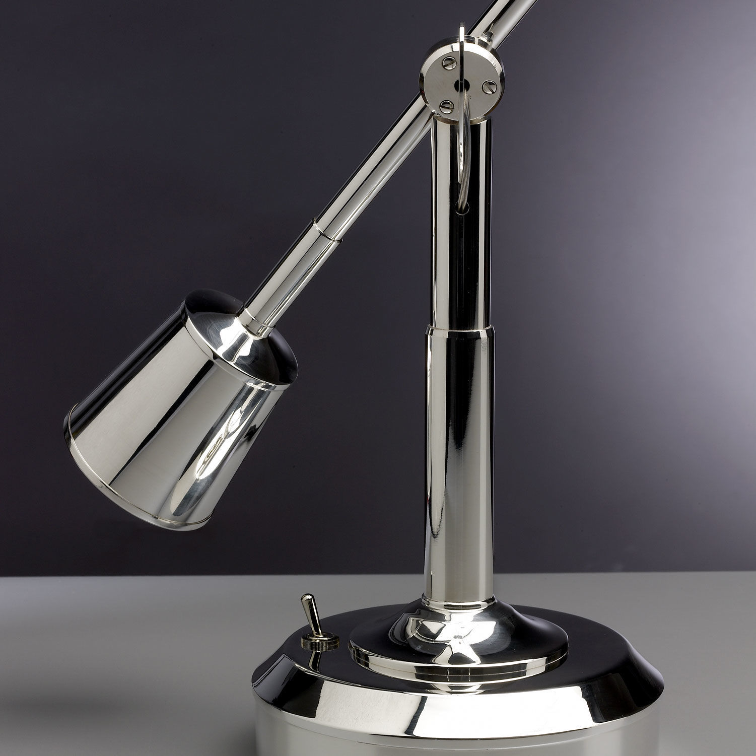 limitierte Auflage der Schreibtischleuchte EB27 Sterling Silber (limitierte Edition) von Eduard-Wilfrid Buquet