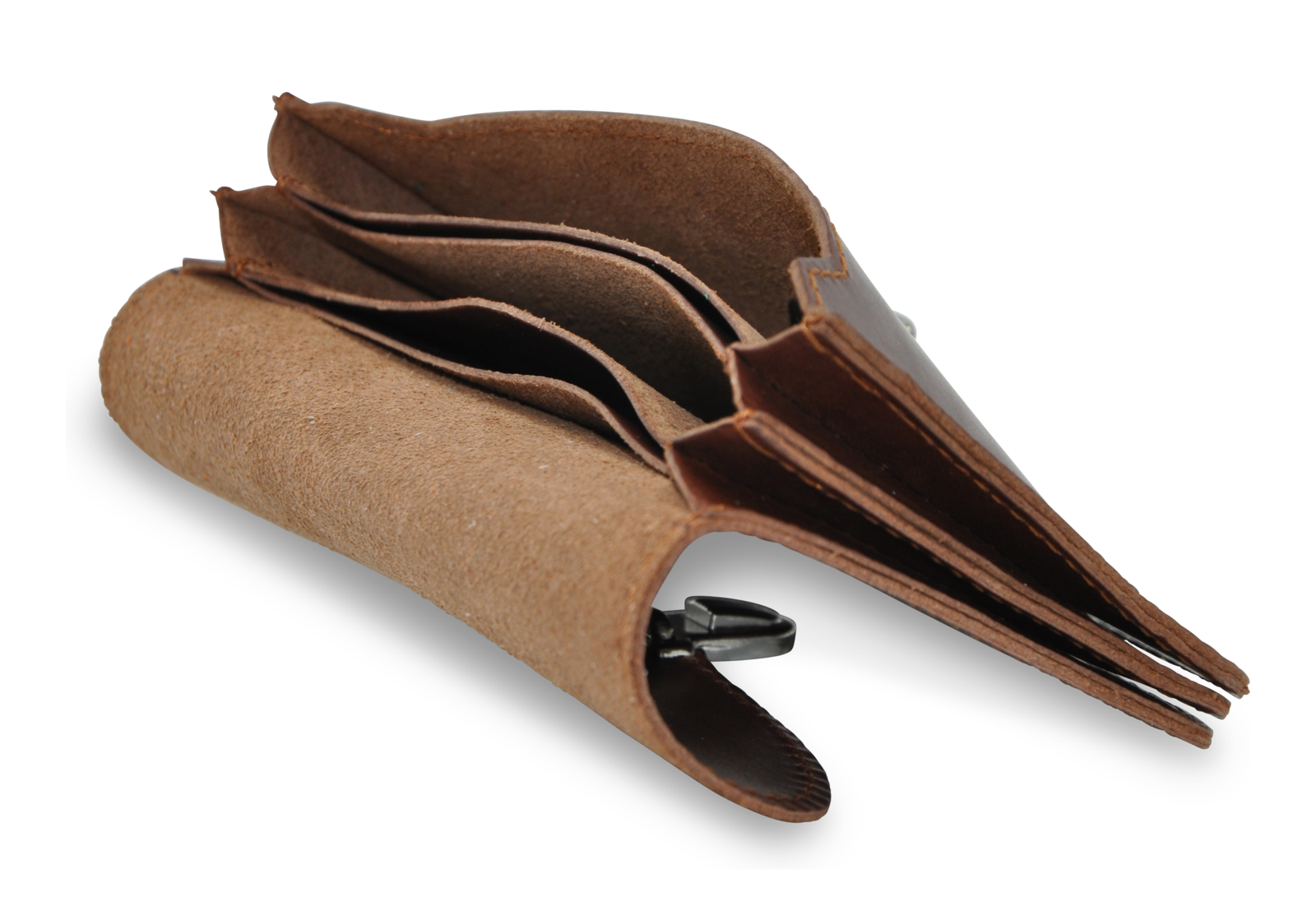 BORSA Geldbörse S in cognac - Ansicht innen