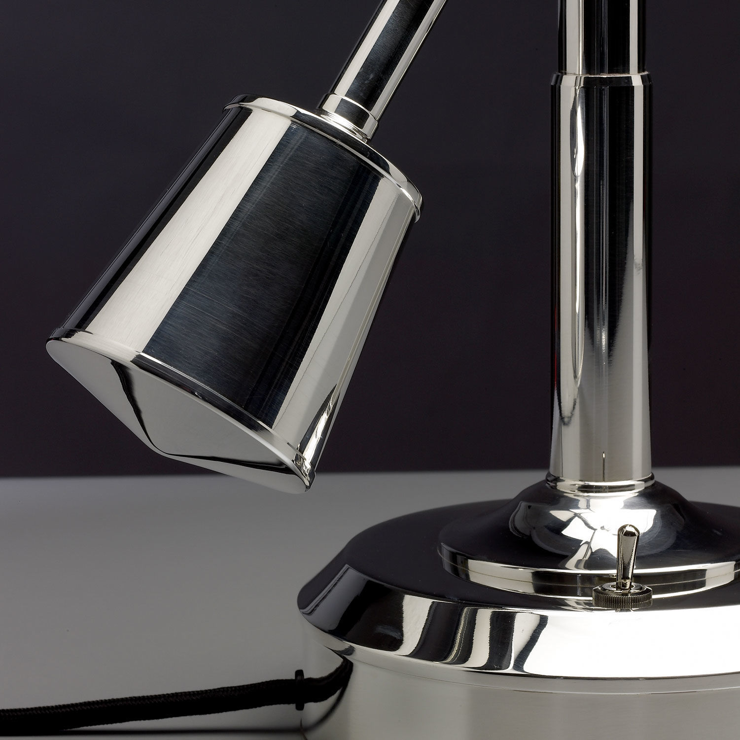 limitierte Auflage der Schreibtischleuchte EB27 Sterling Silber (limitierte Edition) von Eduard-Wilfrid Buquet 