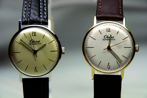 Die Klassikreihe von Obotrit erinnert an die GUB-Glashütte aus den 60er Jahren