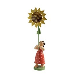 Mädchen mit Sonnenblume, 16 cm