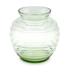 Vase FELICITAS, Original Thüringer Waldglas, Bauhaus Design nach Richard Lauke
