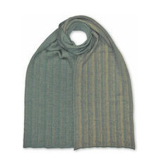 Jacquard Schal - 100% feine Merinowolle breit