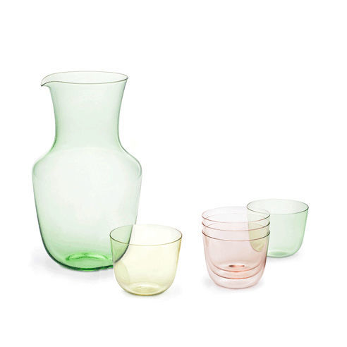 Glasservice aus hauchzartem Musselinglas