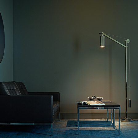 Bauhaus-Stehleuchte mit Gegengewicht – BH23