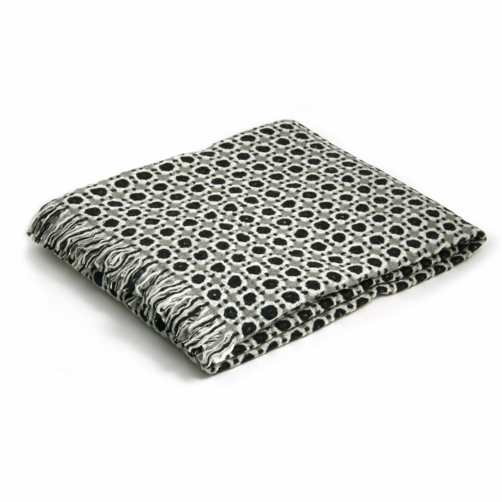 Lapuan Kankurit Decke "koli" schwarz / weiss 150x170cm