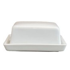 Kleine Butterdose aus Porzellan (125g)
