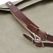 Einkaufstasche L Segeltuch in distel mit Lederriemen von Hack Lederware