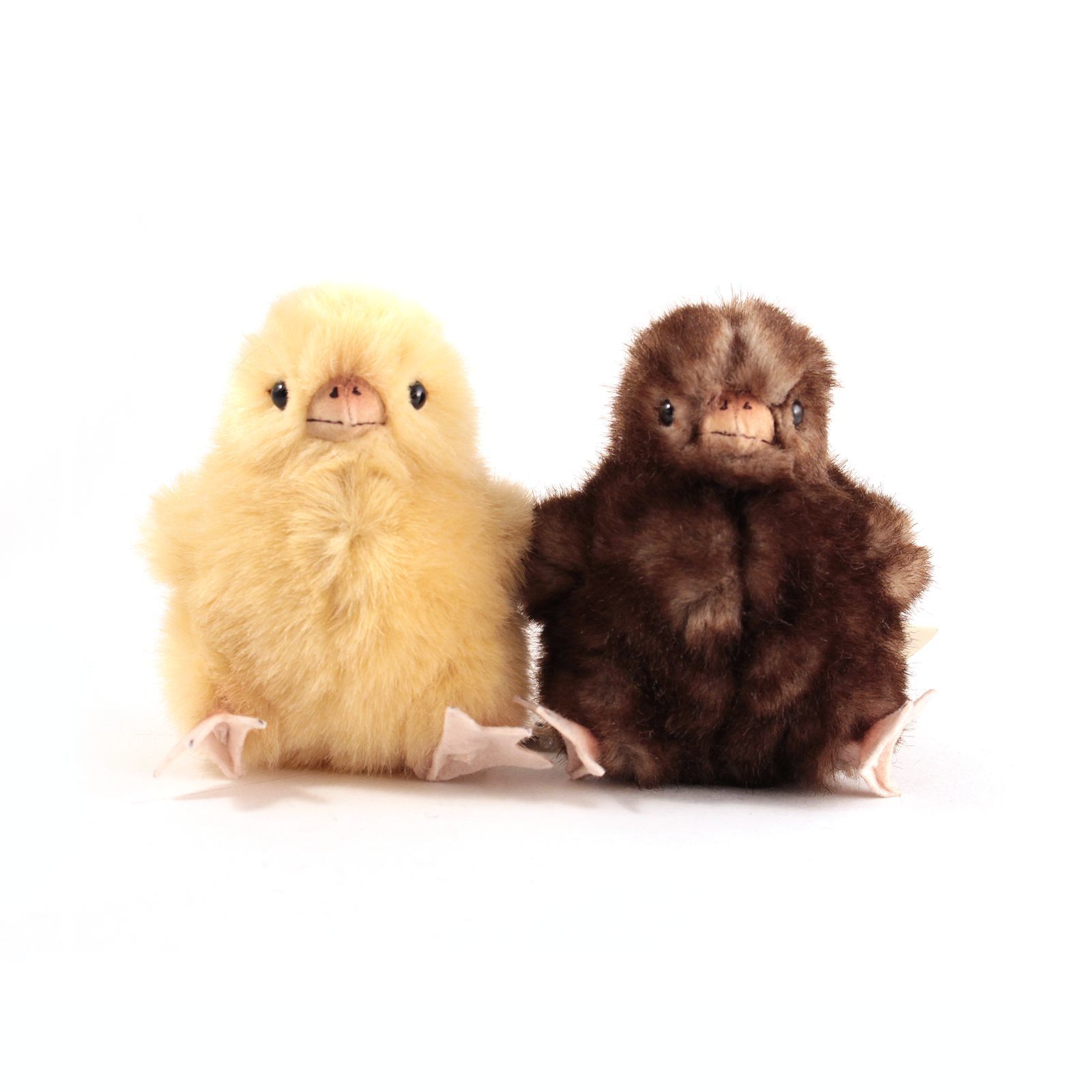 zwei Plüschküken in gelb und braun von Kösen