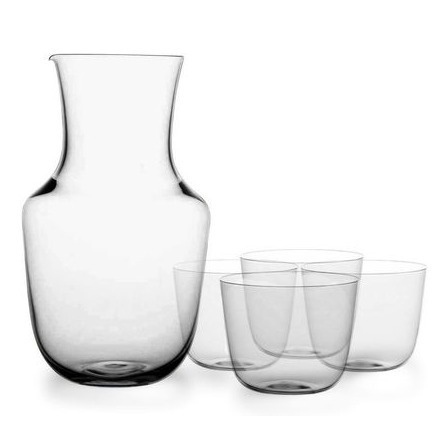 Glasservice aus hauchzartem Musselinglas