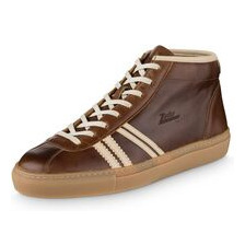 Ledersneaker TRAINER kastanienbraun / cremeweiß, Zeha Berlin 