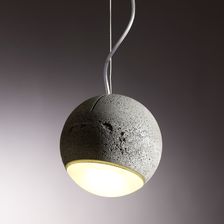 Model: verstellbar, Glaslinse matt Kugel-Pendelleuchte "Trabant 2"