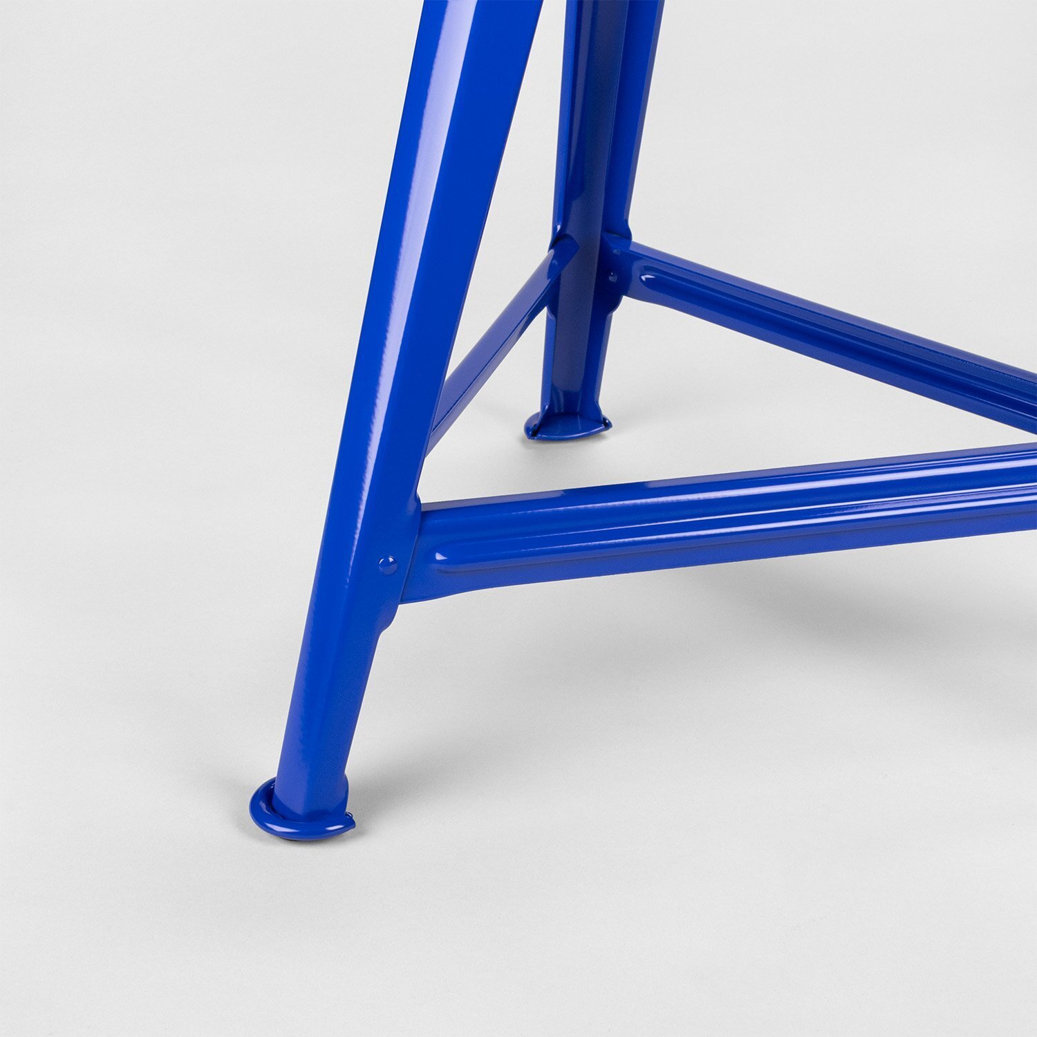 ROWAC Schemel Hocker Steel Blueprint Blau