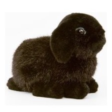 Zwergwidder Kaninchen - schwarz - Plüschtier 6161