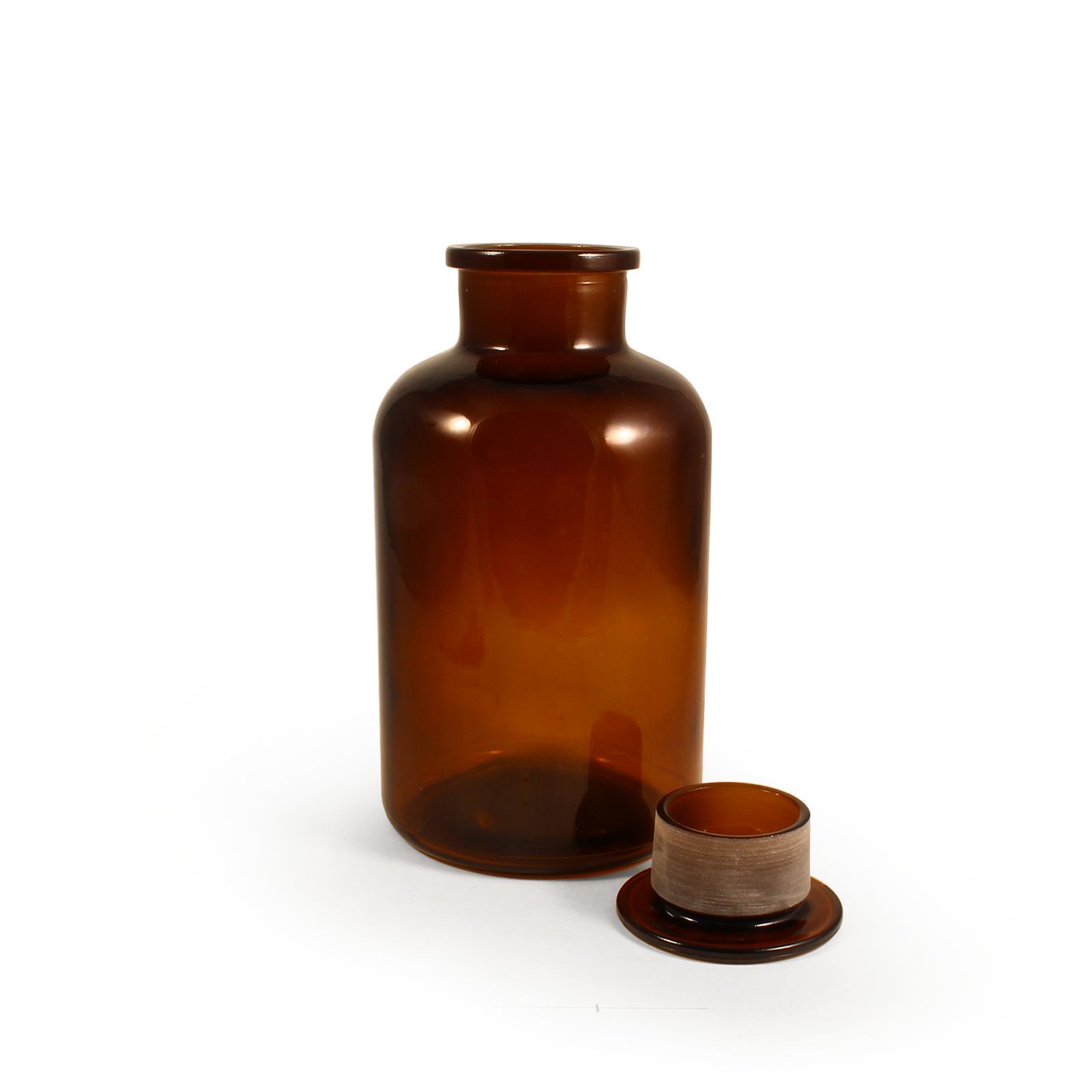 Braune Apothekengläser, Apothekenflasche von Trendglas Jena 