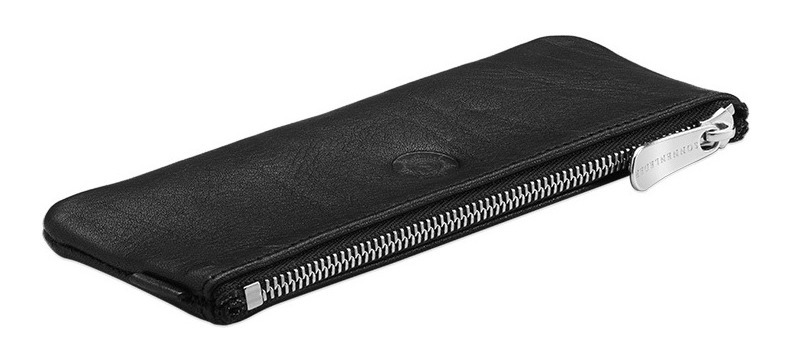 Stifteetui Leder Schwarz