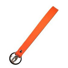 Langes Schlüsselband aus Leder mit Ring und Karabiner