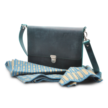 BORSA M in petrol mit Accessoires von Fortschritt Berlin