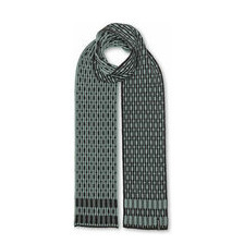 Jacquard Schal - 100 % feine Merinowolle