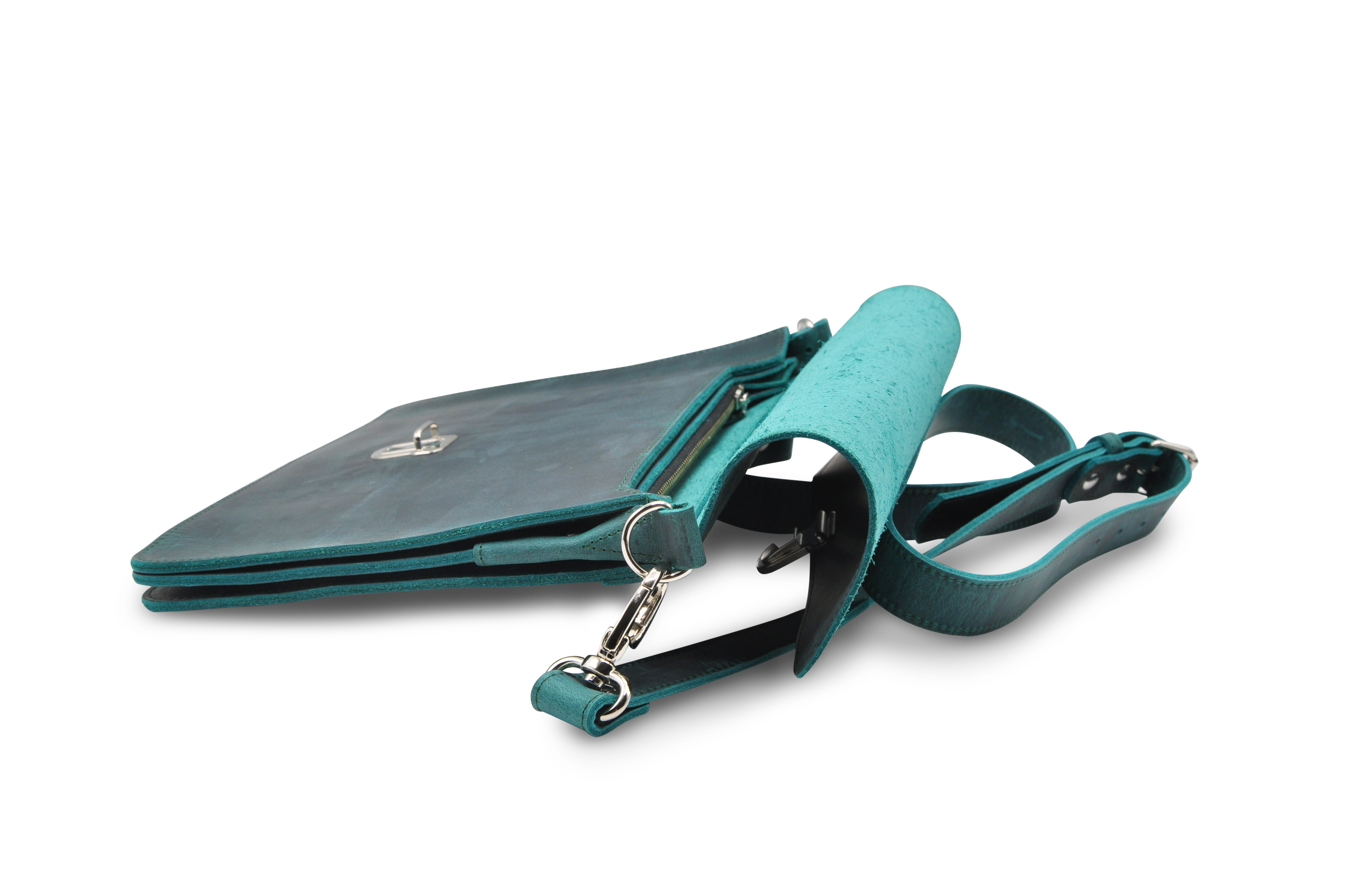 BORSA M in petrol - seitlich