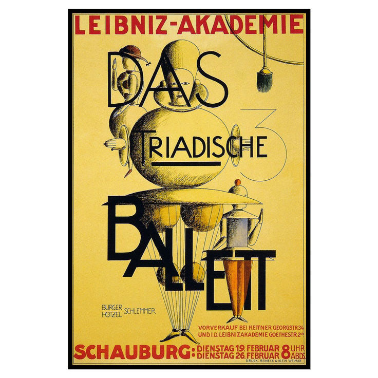 Plakat für die Aufführung des Traidischen Balletts