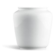 Die Porzellan Vase aus der Edition Wagenfeld, einer der letzten verfügbaren Entwürfe des großen Gestalters. Für Blumen in ihrer schönsten Entfaltung.  Porzellan Vase WAGENFELD, 14 cm rund