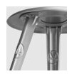 ROWAC Schemel Hocker Naked Steel