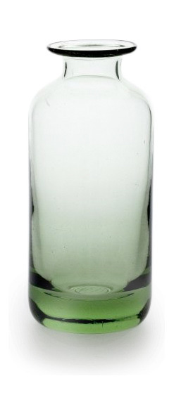 kleinere Zylinderflasche aus original Thüringer Waldglas