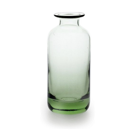 kleinere Zylinderflasche aus original Thüringer Waldglas