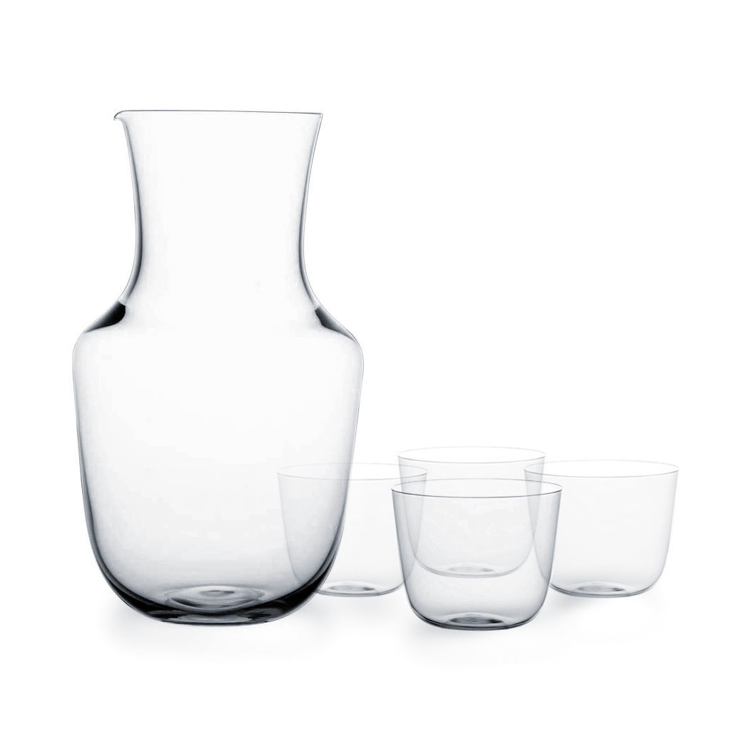 Glasservice aus hauchzartem Musselinglas