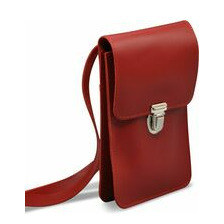 Farbe: Rot, Rindsleder BORSA Handytasche