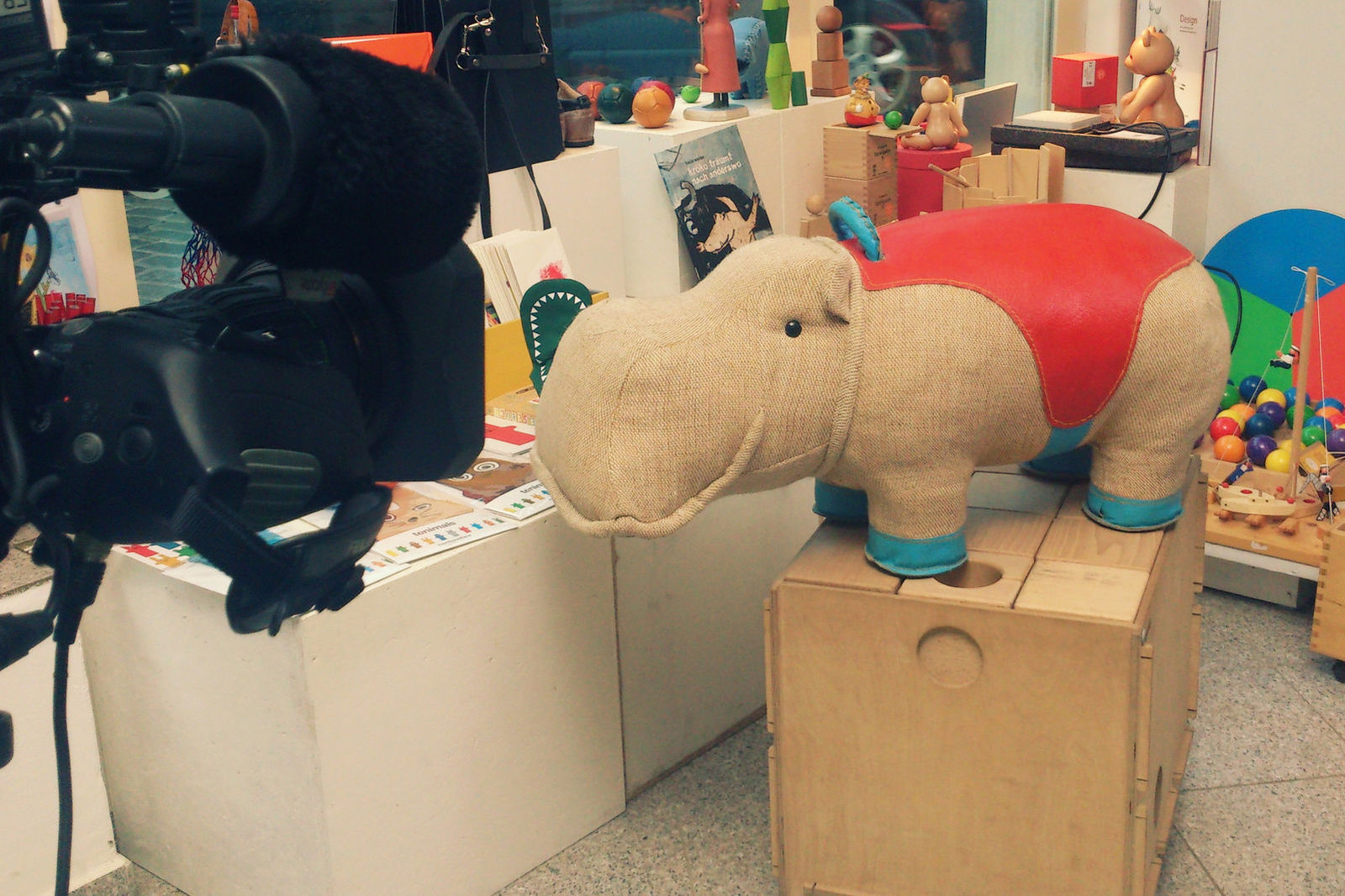 Auch das Nilpferd von Renate Müller wurde ordentlich in Szene gesetzt.