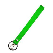 Langes Schlüsselband aus Leder mit Ring und Karabiner
