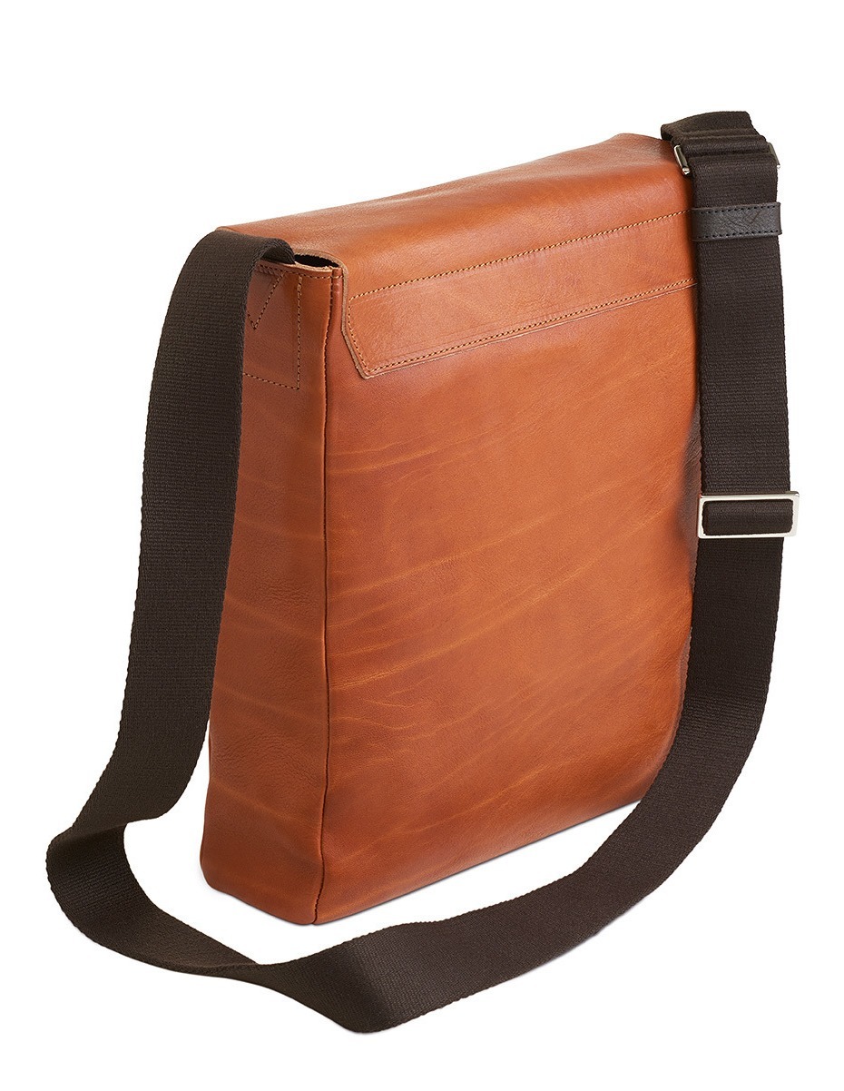 Umhängetasche Granada G natur von Sonnenleder, Rückseite