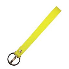Langes Schlüsselband aus Leder mit Ring und Karabiner