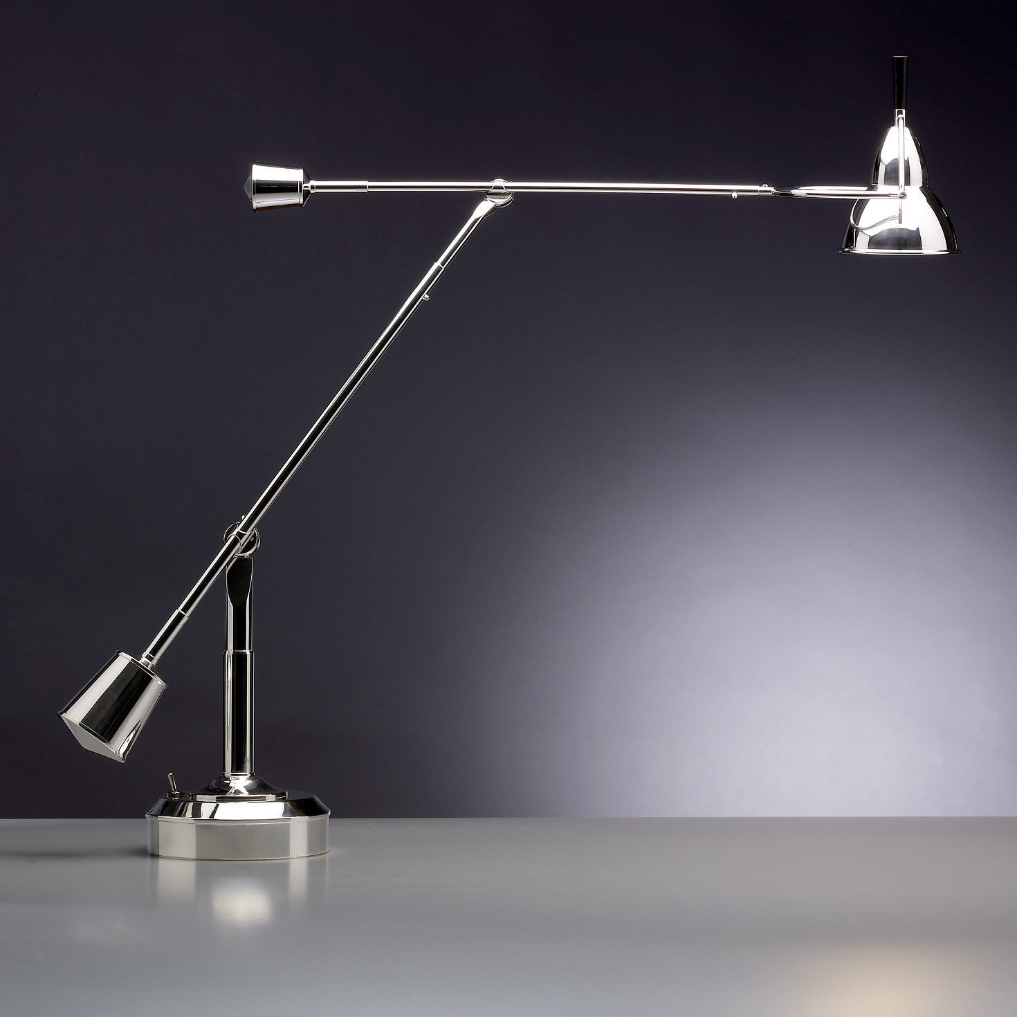 limitierte Auflage der Schreibtischleuchte EB27 Sterling Silber (limitierte Edition) von Eduard-Wilfrid Buquet 