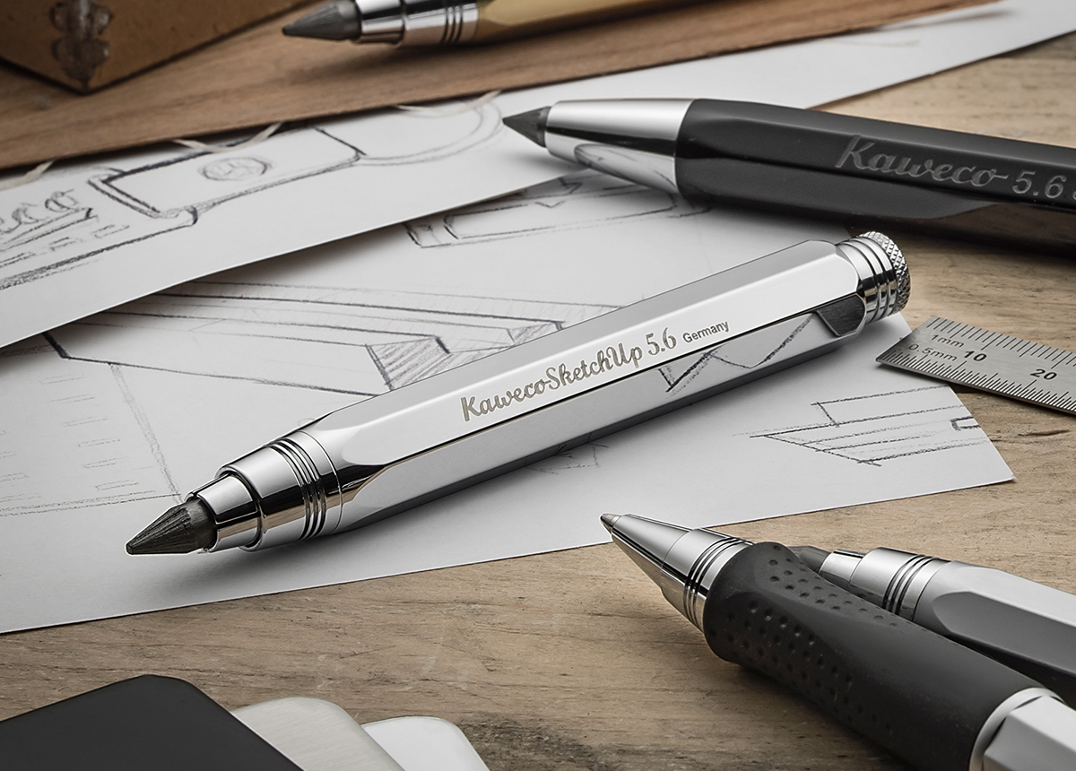 Kaweco SKETCH UP Fallbleistift Chrom und schwarz