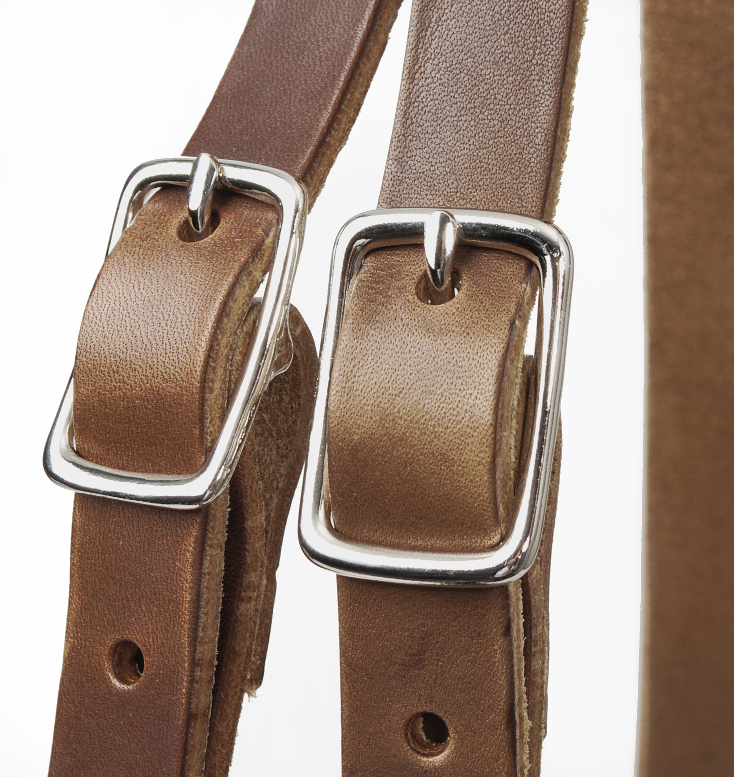 Einkaufstasche L Segeltuch in distel mit Lederriemen von Hack Lederware, Detail Riemen